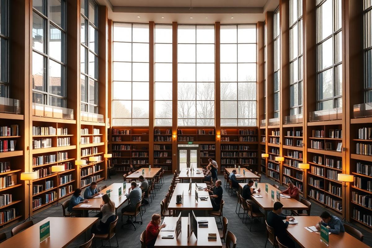 A busy academic library